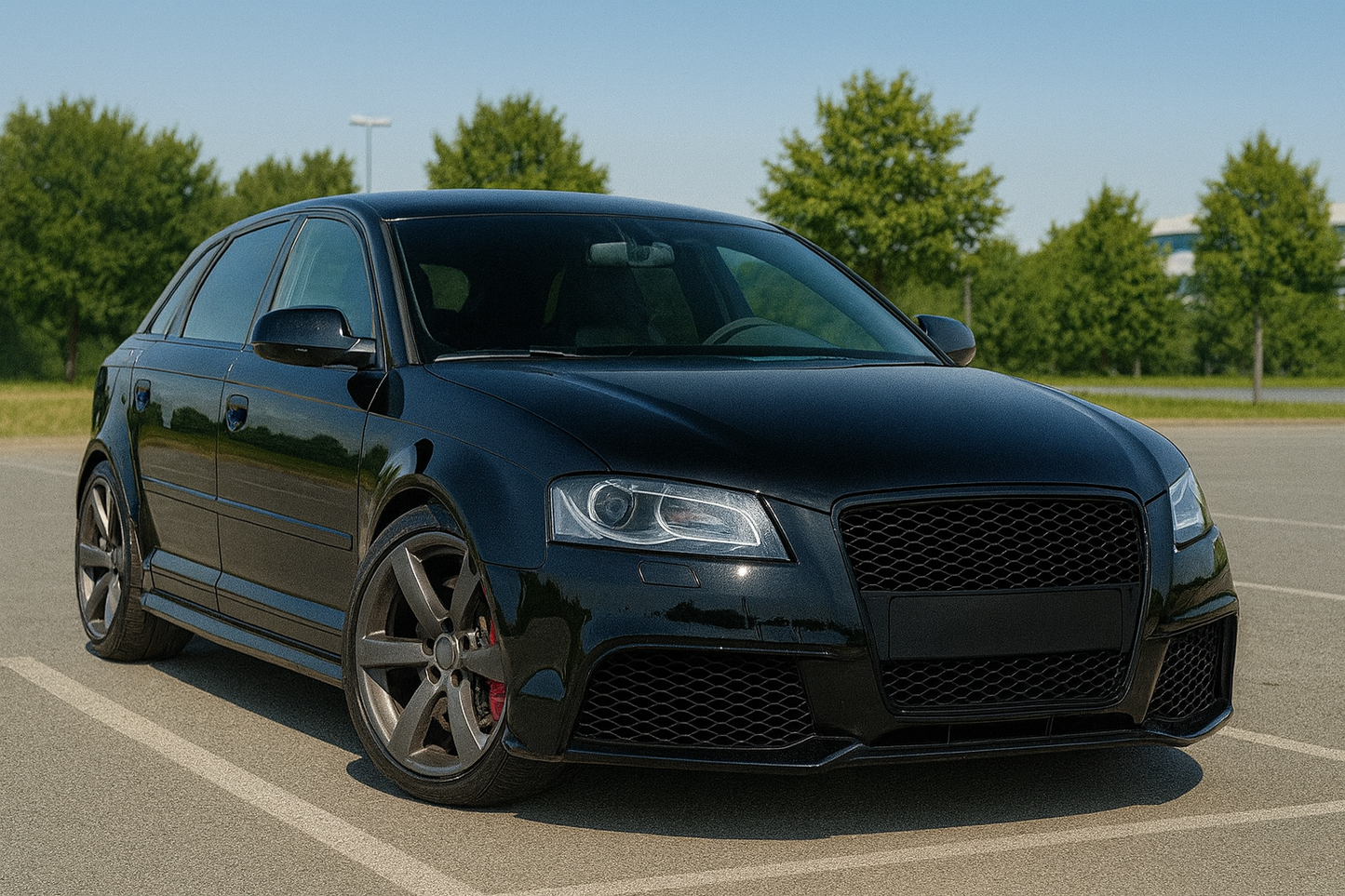 😍ART.5700 GRIGLIA SPORT NERA ADATTO PER AUDI A3 (8P) 04.08-07.12😍