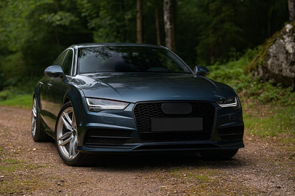 😍ART.5718 GRIGLIA SPORTIVA NERA LUCIDA PDC ADATTO PER AUDI A7 C7 14-18😍