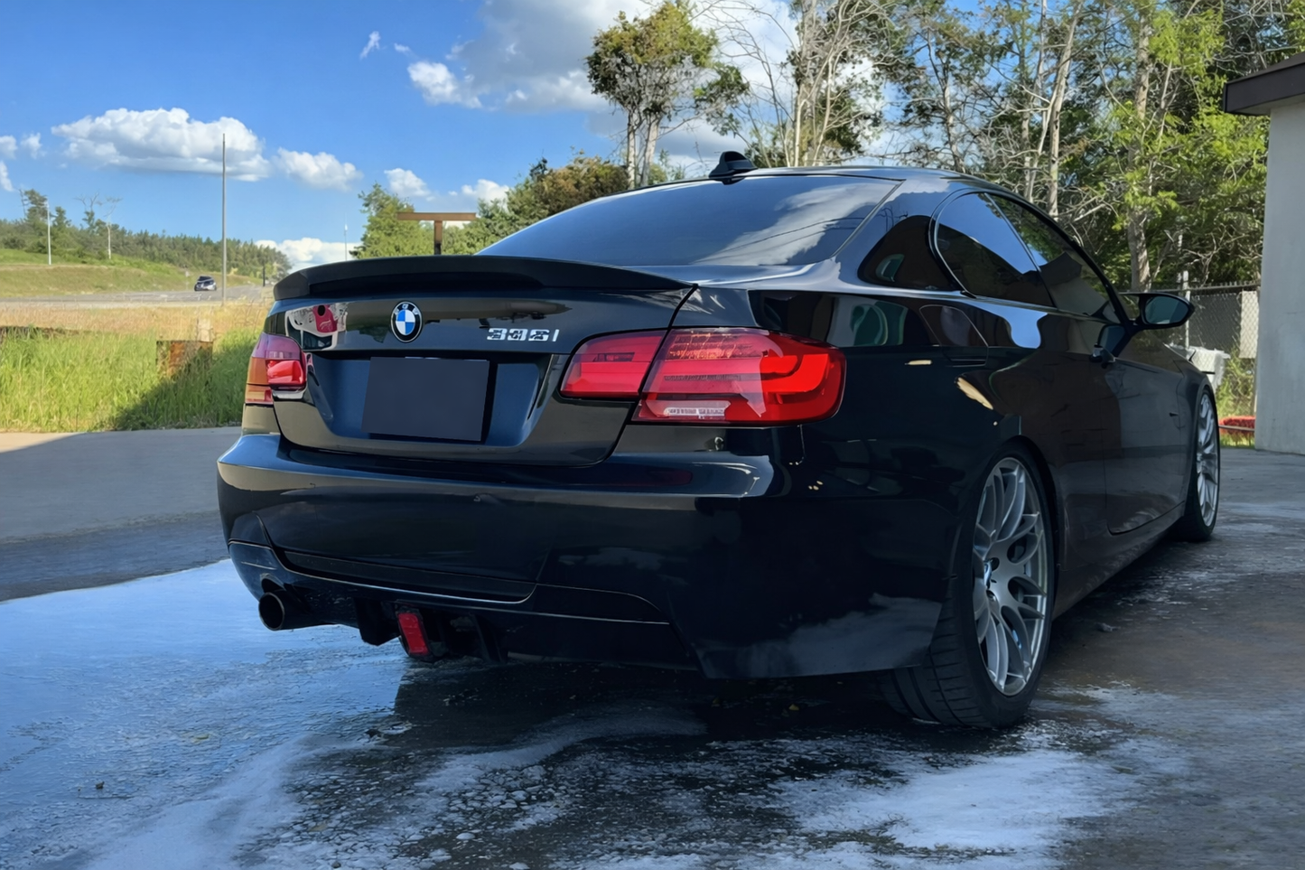 💫ART.7992 Diffusore con Luce LED Singolo Scarico BMW 3 (E92, E93) 2006-2013💫