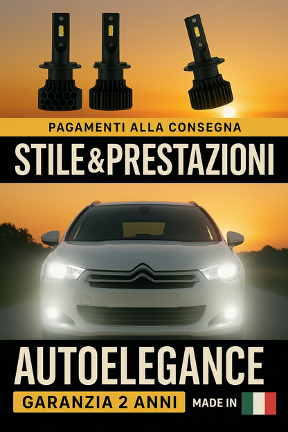❤️ KIT LED D1S 6000K BIANCO GHIACCIO ANABBAGLIANTI PER CITREON DS4 ❤️