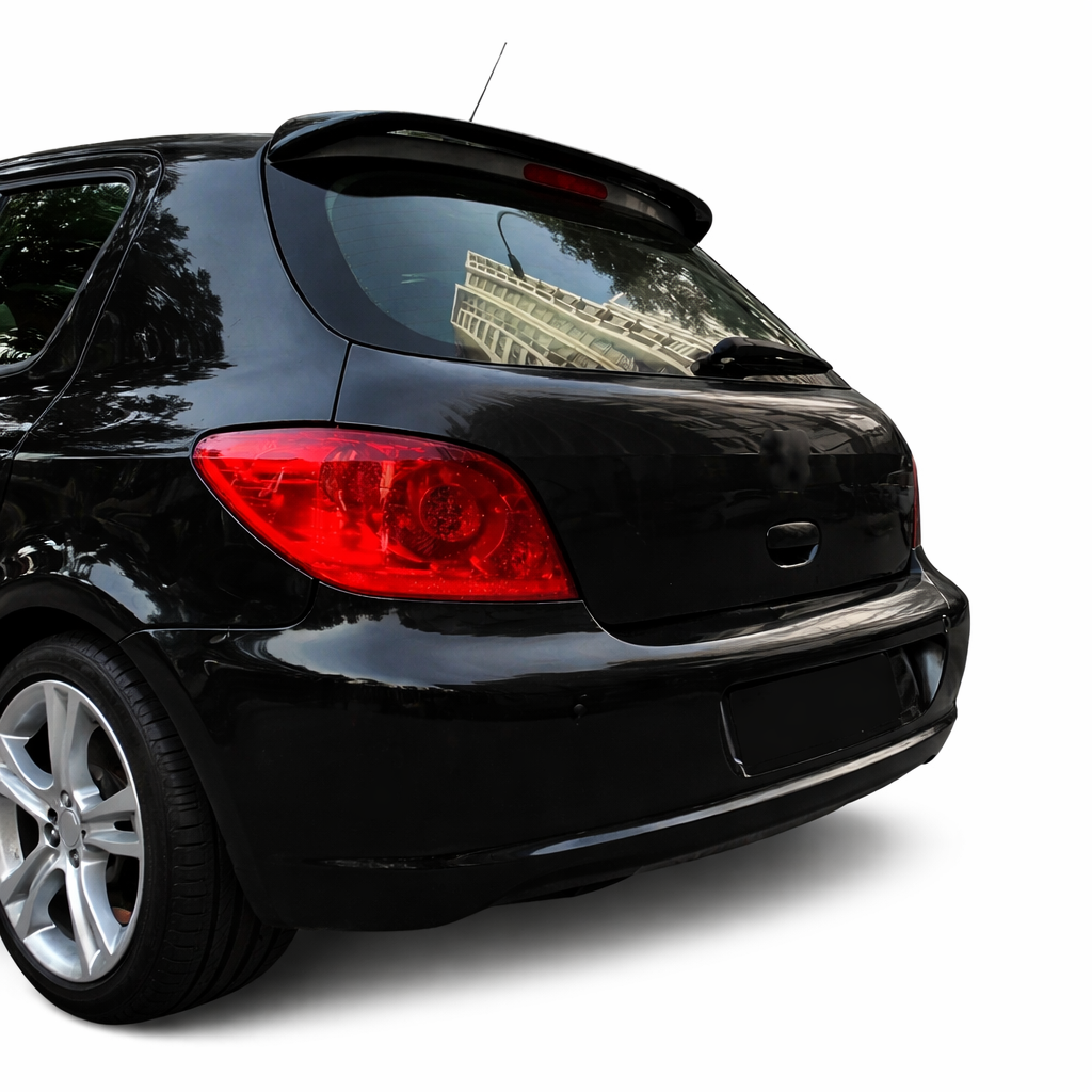 🔥ART.9460 SPOILER POSTERIORE PER TETTO PEUGEOT 307, NERO LUCIDO in ABS /01-08🔥