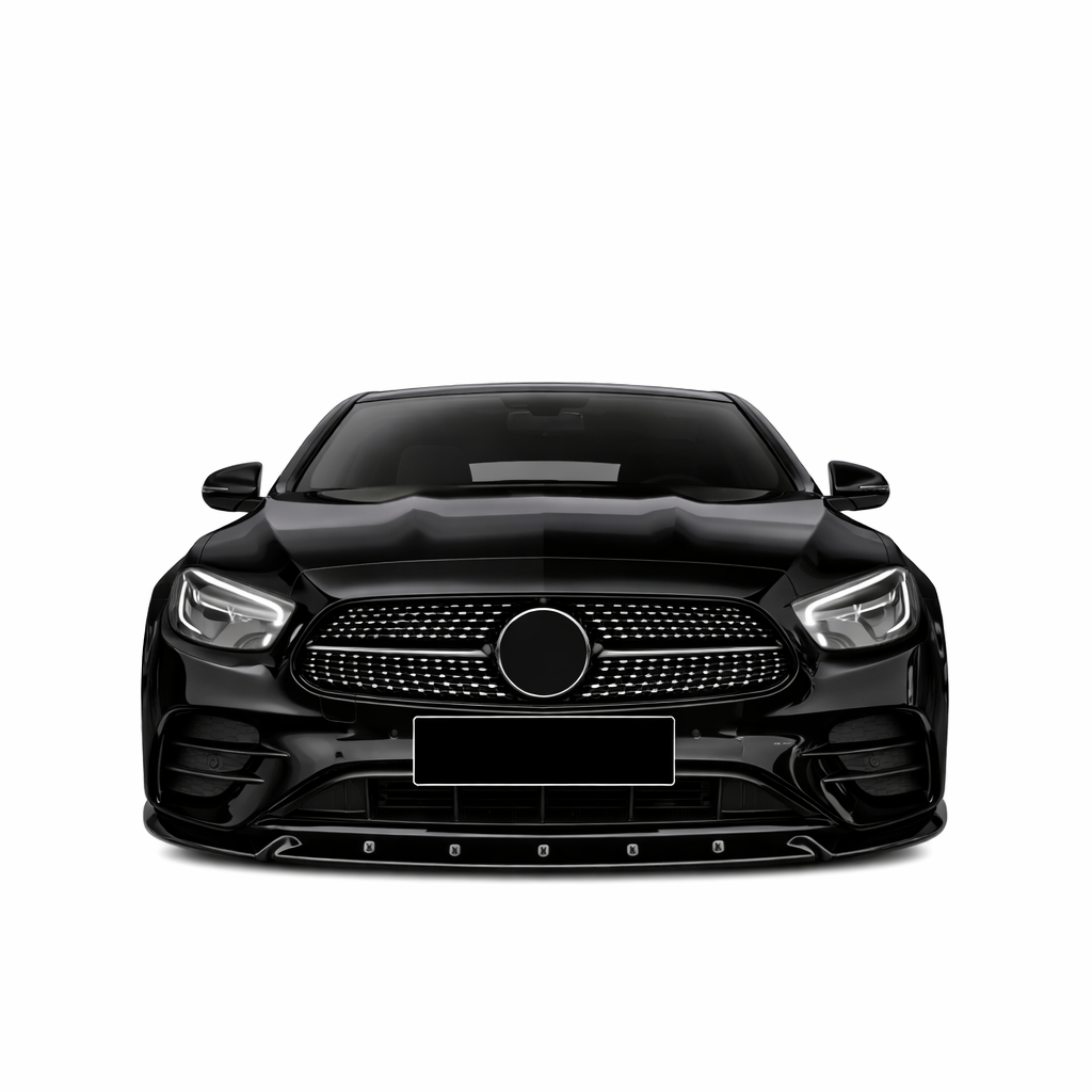 🔥ART.9463 SPLITTER PER MERCEDES W213 V2 E AMG LINE IN PLASTICA LUCIDO 21-23🔥