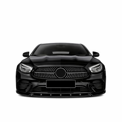 🔥ART.9463 SPLITTER PER MERCEDES W213 V2 E AMG LINE IN PLASTICA LUCIDO 21-23🔥