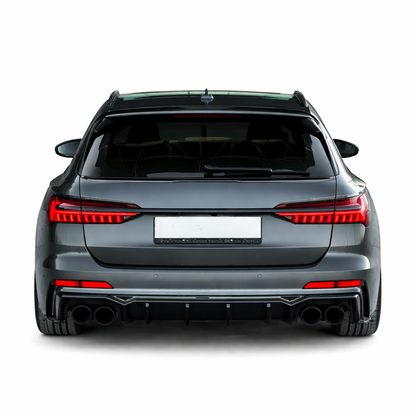 💕ART.1852 SPOILER AUDI  A6 C8 2019+ AVANT S6 SLINE NERO LUCIDO ALA💕