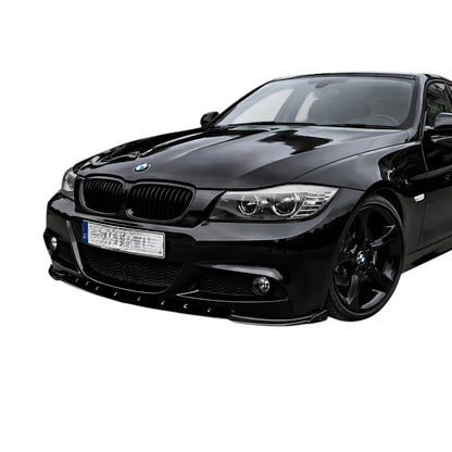 🔥ART.9496 SPLITTER ANTERIORE BMW E90 LCI IN PLASTICA NERO LUCIDO 2008-2011🔥