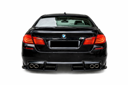 💕ART.1103 FLAP DIFFUSORE BMW SERIE 5 F10 F11 LOOK M5  NERO LUCIDO💕