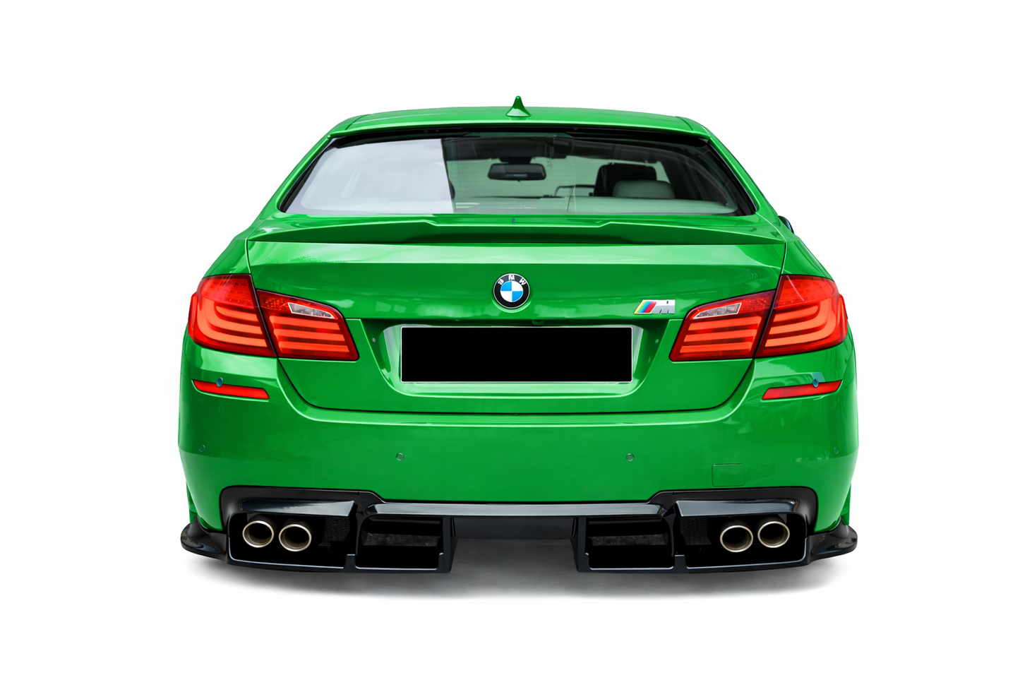 💕ART.1103 FLAP DIFFUSORE BMW SERIE 5 F10 F11 LOOK M5  NERO LUCIDO💕