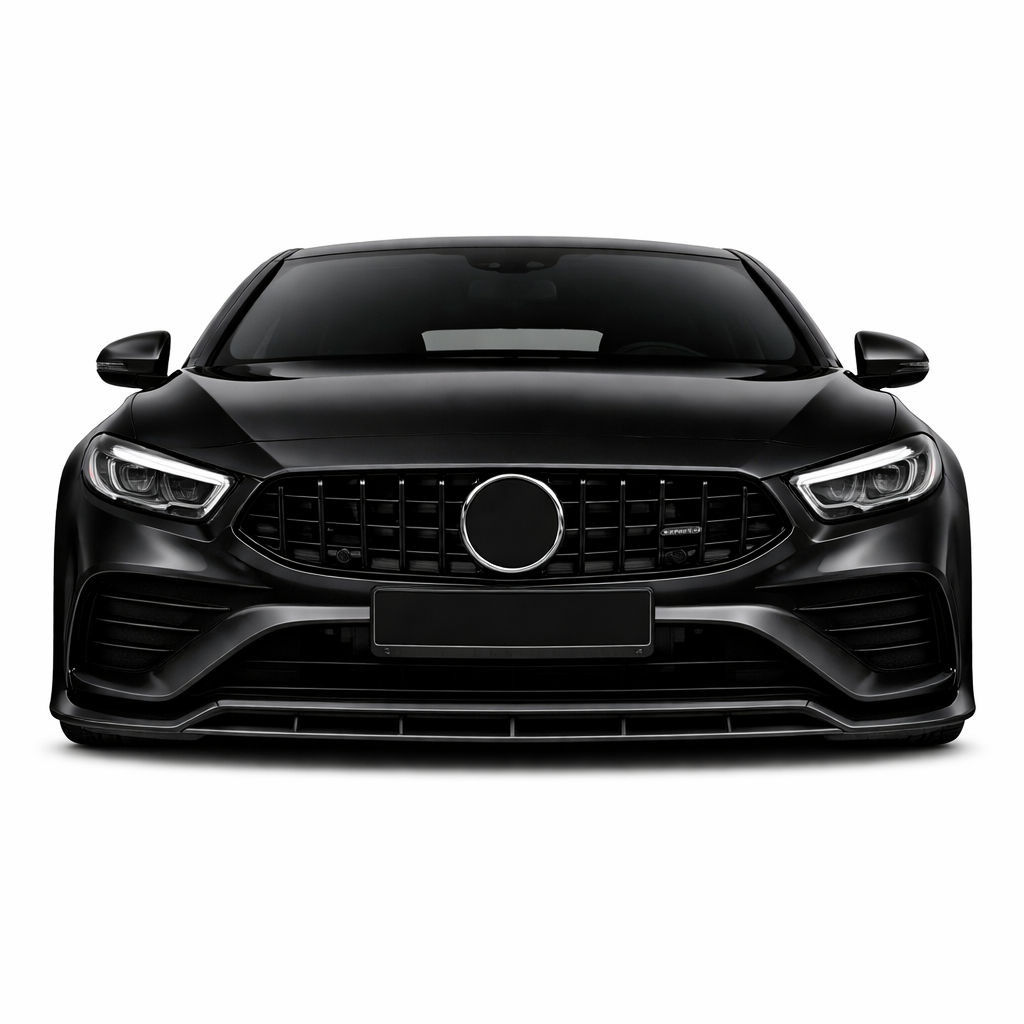 🔥ART.9479 SPLITTER PER MERCEDES  A W177 IN ABS NERO LUCIDO 2024+ (4 PEZZI)🔥
