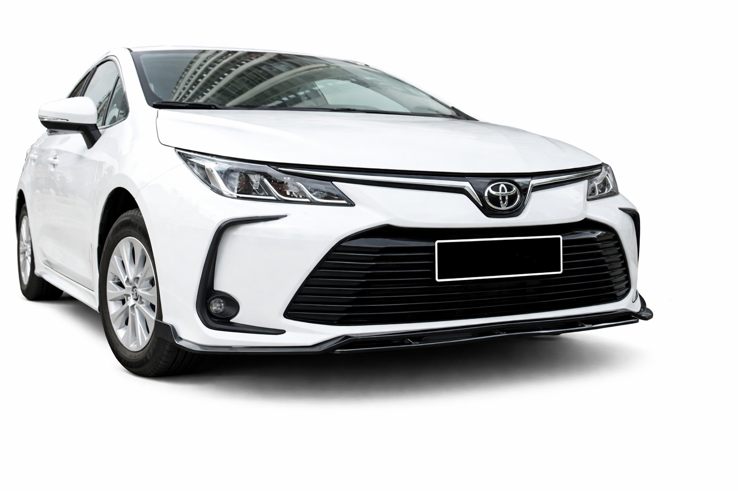 💕ART.1059 SPLITTER TOYOTA COROLLA XII 2020+ STANDARD NERO LUCIDO 3 PEZZI💕