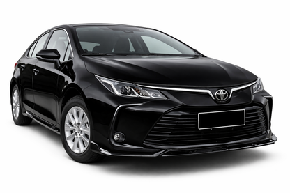 💕ART.1059 SPLITTER TOYOTA COROLLA XII 2020+ STANDARD NERO LUCIDO 3 PEZZI💕