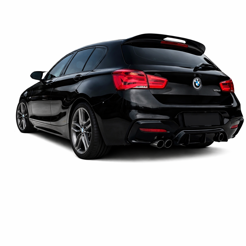🔥ART.9485 DIFFUSORE DOPPIA USCITA PER BMW F20 LCI,NERO LUCIDO IN ABS 15-19🔥