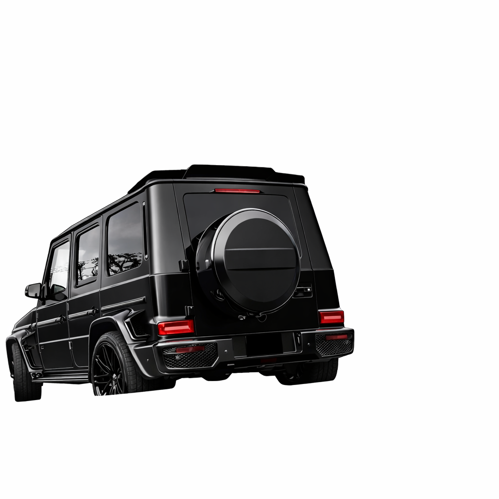 🔥ART.9489 SPOILER DA TETTO PER MERCEDES BRABUS W463 in ABS NERO LUCIDO 18-21🔥