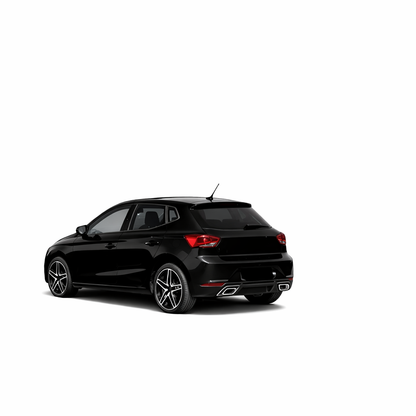 🔥ART.9493 DIFFUSORE CON TERMINAL DI SCARICO IN IBIZA MK5  ABS NERO LUCIDO 17+🔥
