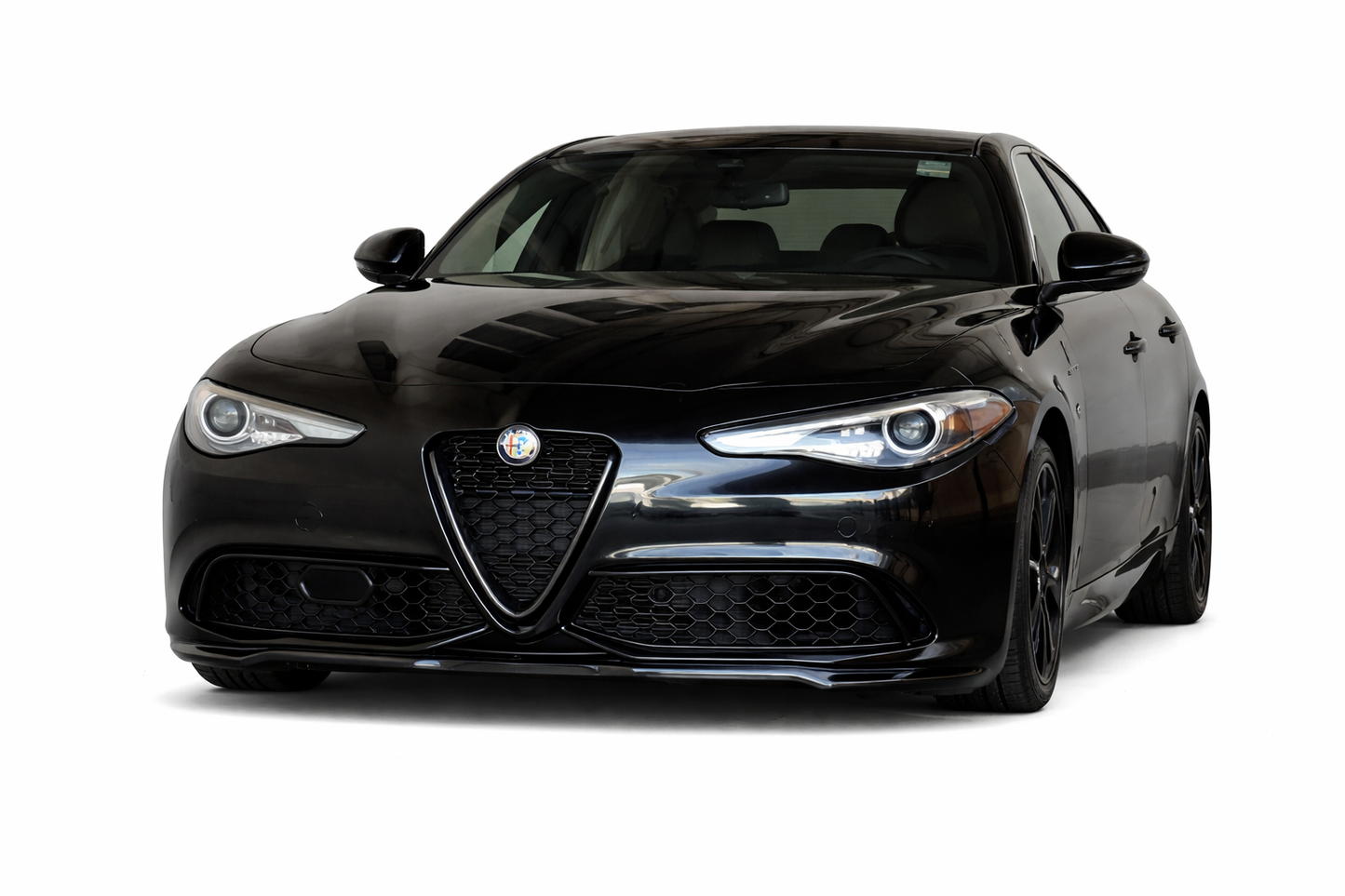 💕ART. 0393 SPLITTER ALFA  GIULIA STANDARD / VELOCE NERO LUCIDO 💕