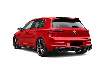 💕ART.9499 DIFFUSORE GOLF 8 8.5 LOOK GTI NERO LUCIDO 1+1 (SENZA TERMINALI)💕