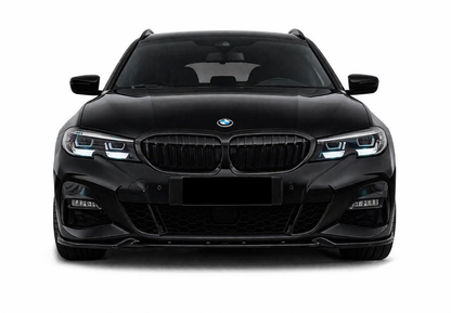 🔥ART.0562 SPLITTER PER BMW 3 G20 G21 MSPORT 2018-2022 NERO LUCIDO LOOK SPORT🔥