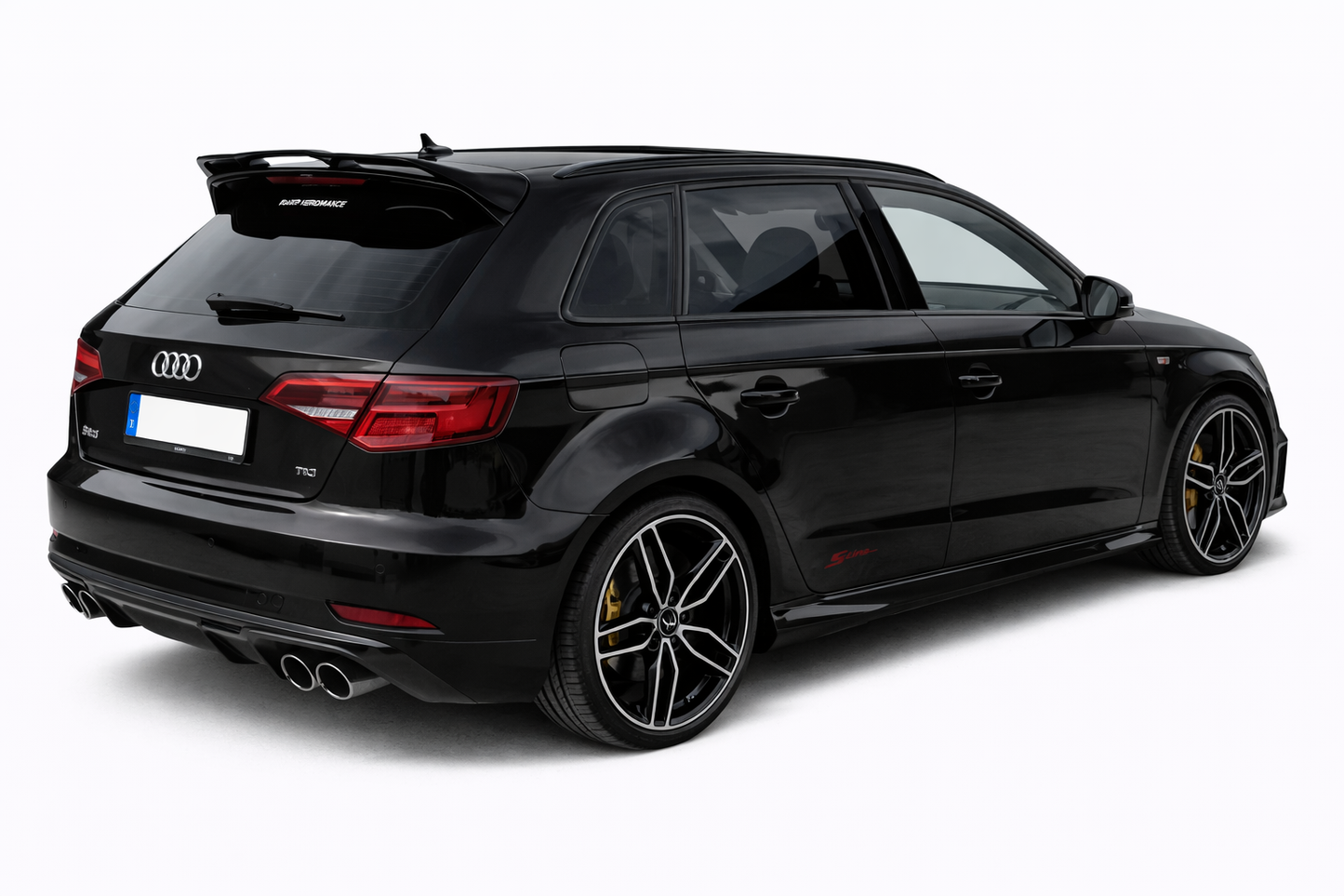🔥ART.0121 MINIGONNE LOOK AERO NERO LUCIDO PER AUDI A3 8V DESIGN SPORTIVO🔥