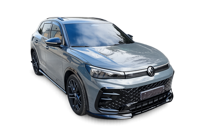 💕ART.9555 SPLITTER Volkswagen Tiguan Mk3 R-Line NERO  LUCIDO💕