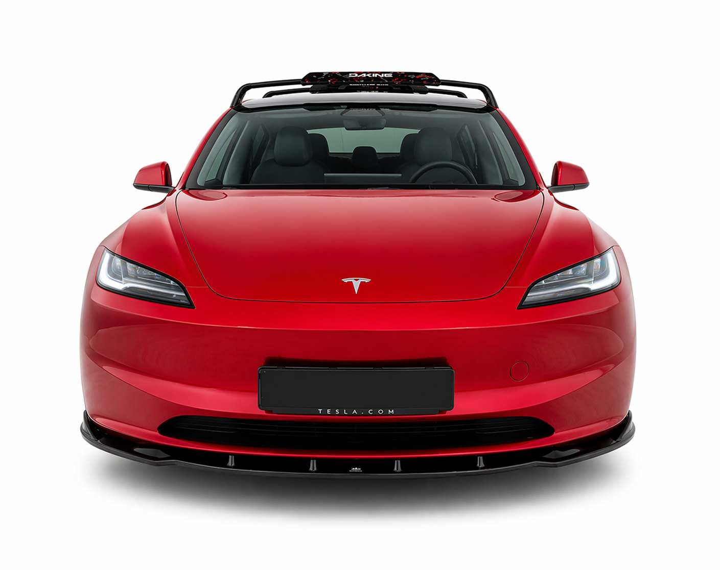 💕ART.9545  SPLITER  Tesla Model 3 Mk1 NERO  LUCIDO💕