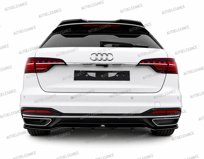 💕ART.9551 Splitter posteriore Audi A4 B9 Facelift Avant NERO  LUCIDO 💕