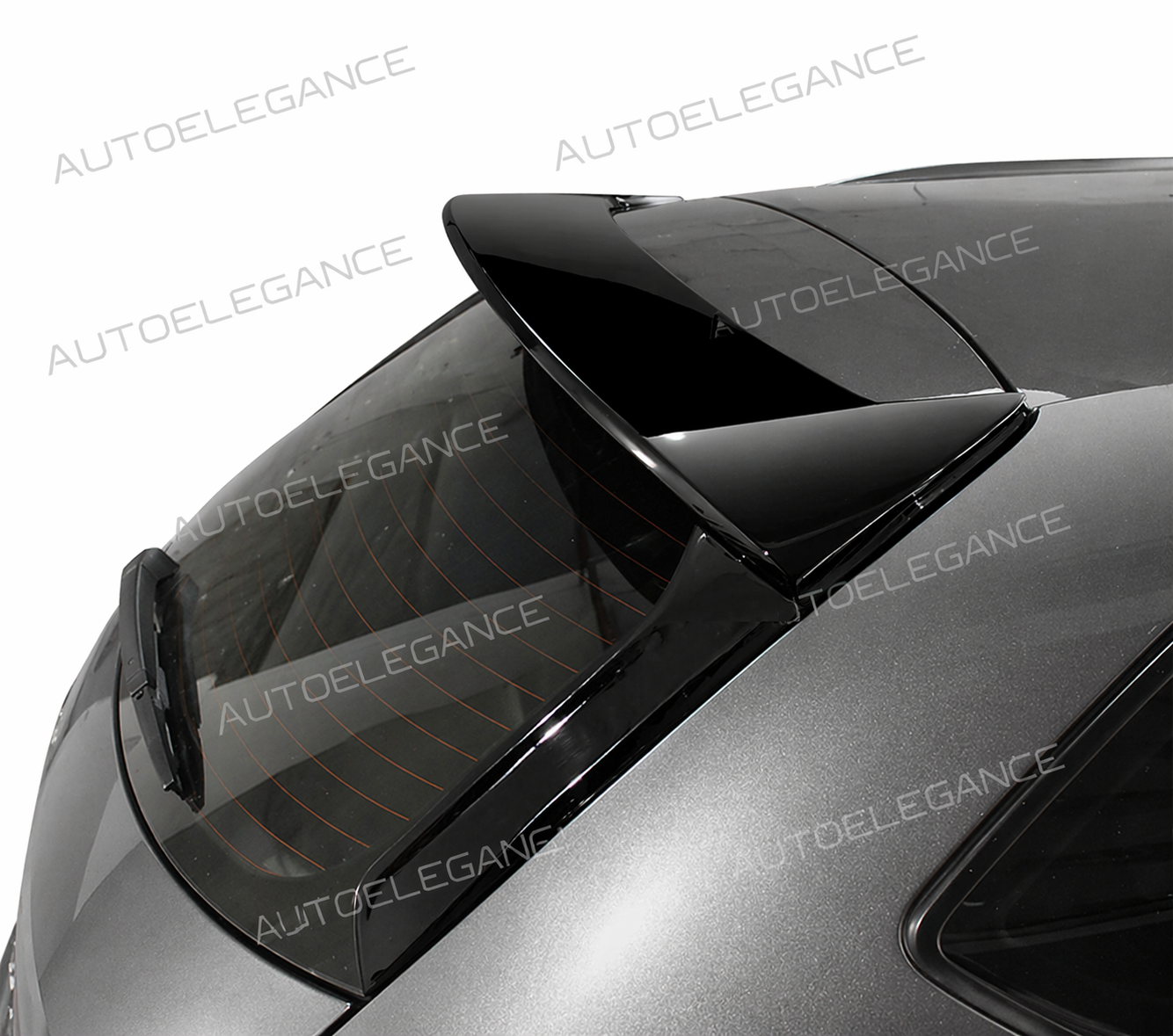 💕ART.9552 SPOILER+DEFLETTORI LATERALI 3PZ SEAT LEON MK3 NERO LUCIDO 💕