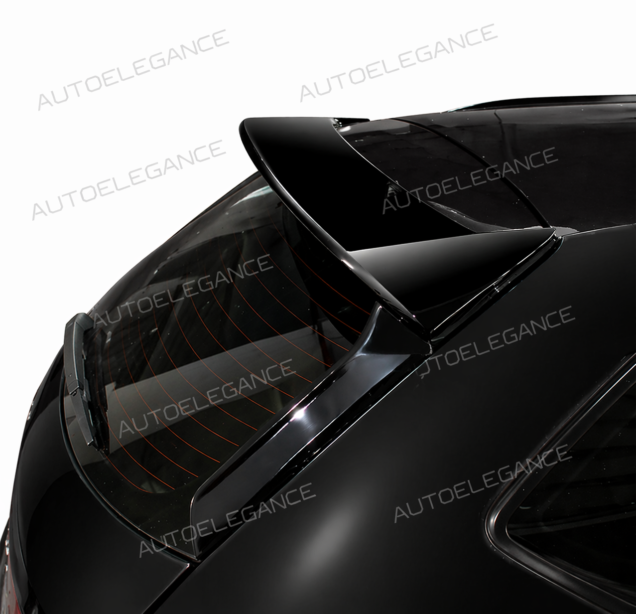 💕ART.9552 SPOILER+DEFLETTORI LATERALI 3PZ SEAT LEON MK3 NERO LUCIDO 💕