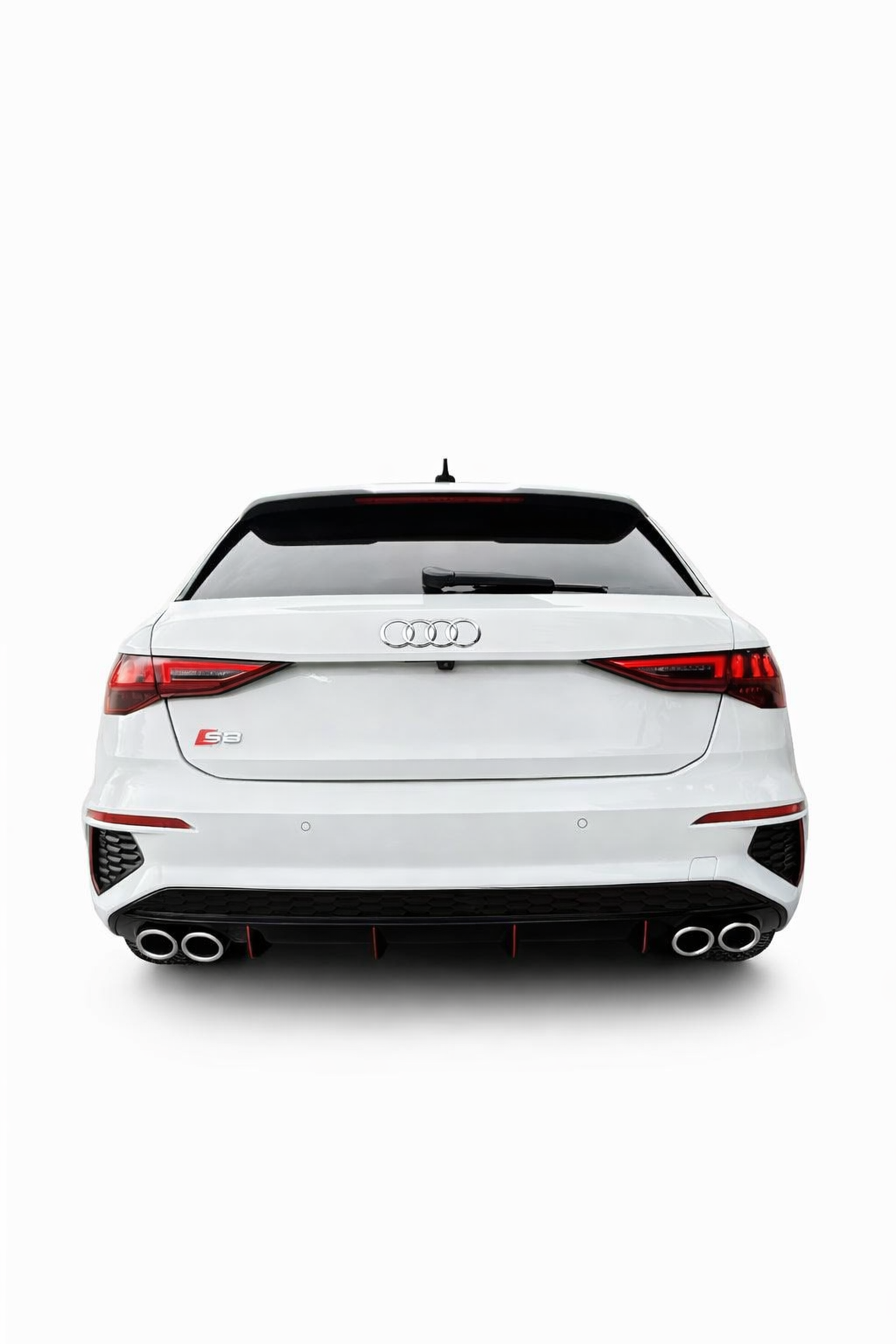 💕ART. 1085 DIFFUSORE AUDI A3 8Y 2020-2024  LOOK S3 NERO LUCIDO  💕
