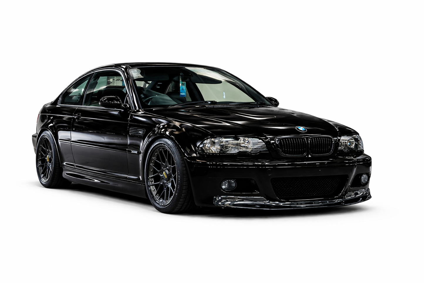 💕ART.0005 SPLITTER BMW E46 1997-2006 M3 NERO LUCIDO 💕