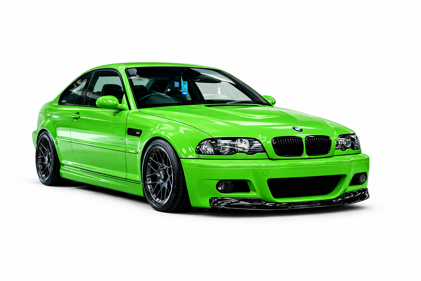 💕ART.0005 SPLITTER BMW E46 1997-2006 M3 NERO LUCIDO 💕