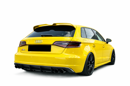💕ART.0975 Spoiler Audi A3 8v 12-20 nero lucido look rs3 solo per standard 💕