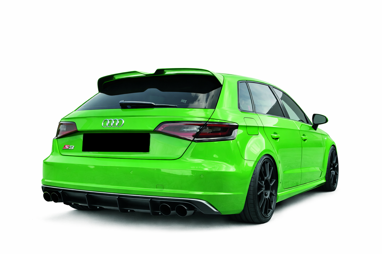 💕ART.0975 Spoiler Audi A3 8v 12-20 nero lucido look rs3 solo per standard 💕