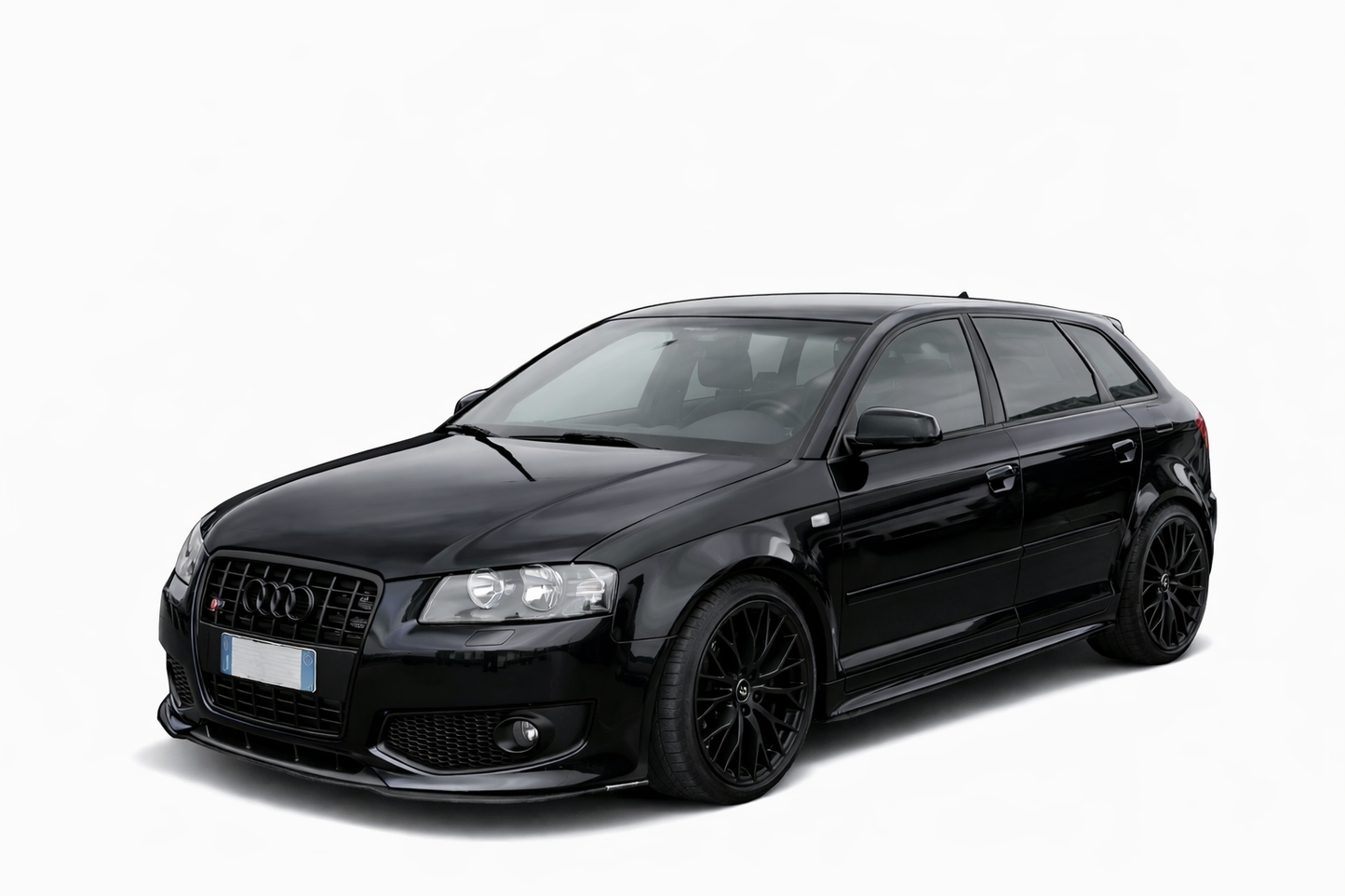 💕ART.0476 SOTTO MINIGONNE  AUDI  A3 NERO LUCIDO 185CM 💕