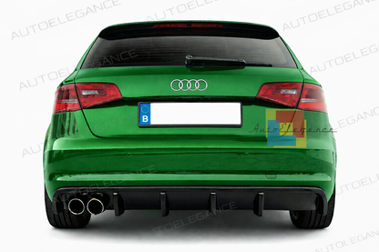💕ART.0063 DIFFUSORE AUDI A3 8V 12-16 STANDARD LOOK RIEGER NERO LUCIDO 2SX 💕