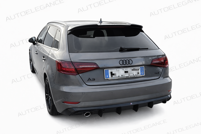💕ART.0072 SPOILER AUDI A3 8V 5D SPORTBACK 12-20 LOOK RS3 NERO LUCIDO 💕