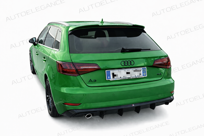 💕ART.0072 SPOILER AUDI A3 8V 5D SPORTBACK 12-20 LOOK RS3 NERO LUCIDO 💕