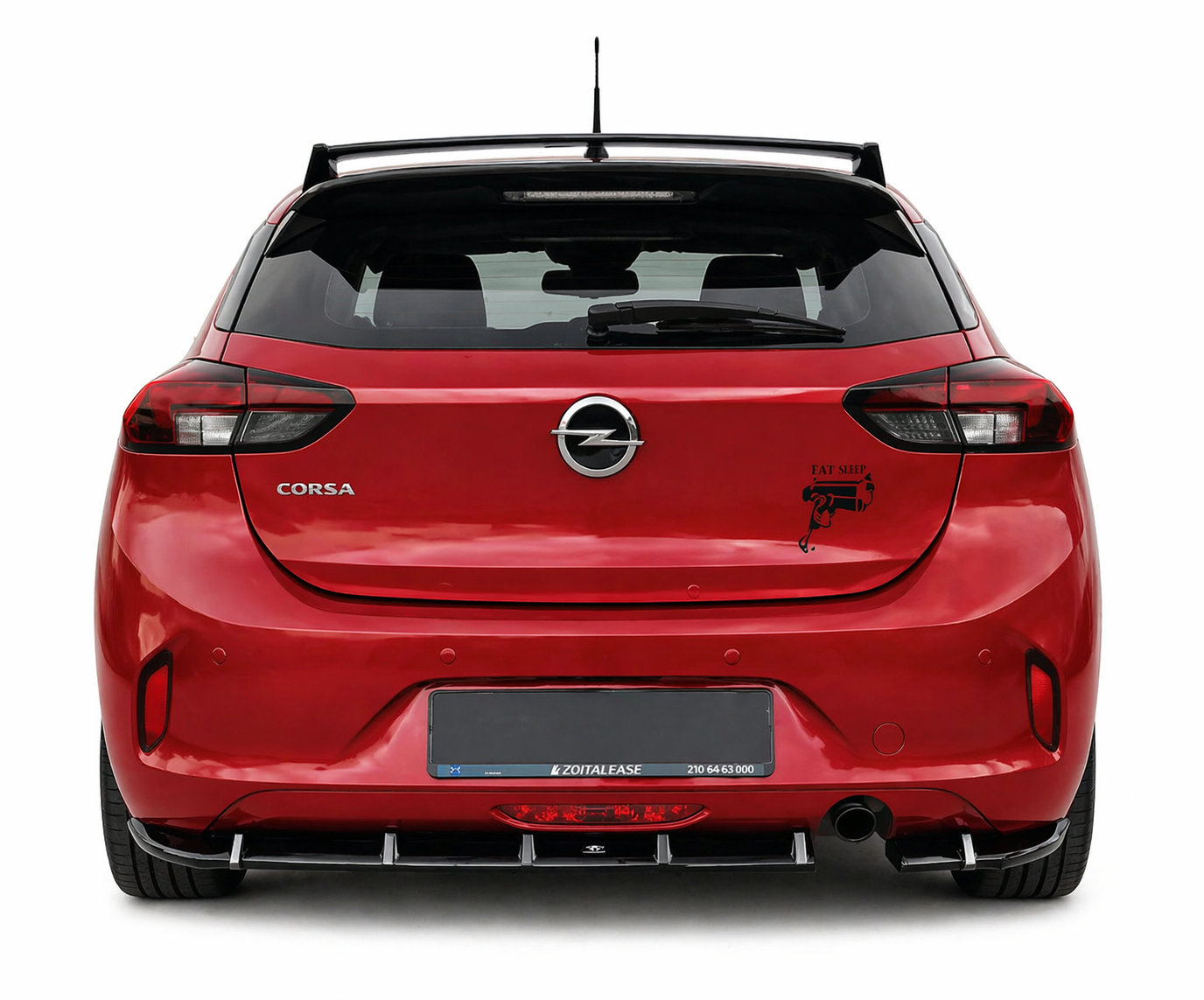 💕ART.9611  SPLITTER  POSTERIORI  Opel Corsa F  NERO  LUCIDO 💕