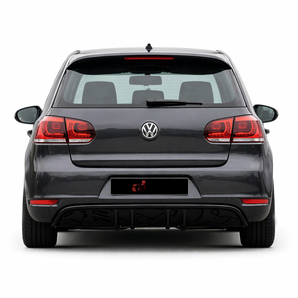 💕ART.0361 DIFFUSORE VW GOLF 6 MK6 2008-2012 LOOK RIEGER NERO  LUCIDO 💕