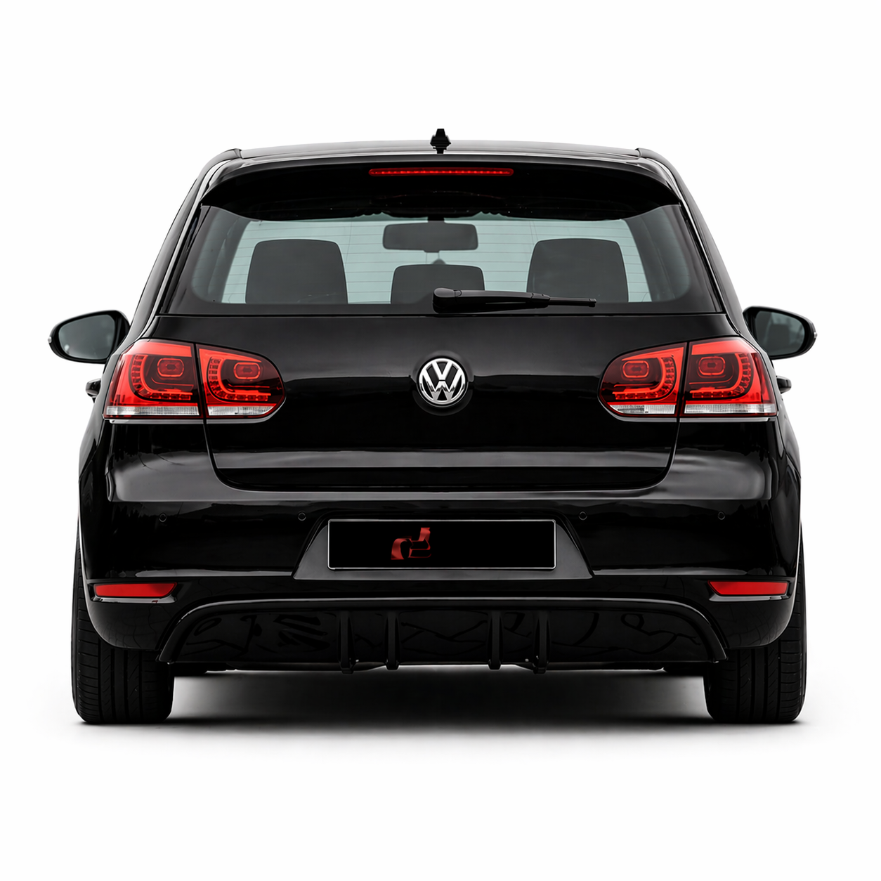 💕ART.0361 DIFFUSORE VW GOLF 6 MK6 2008-2012 LOOK RIEGER NERO  LUCIDO 💕