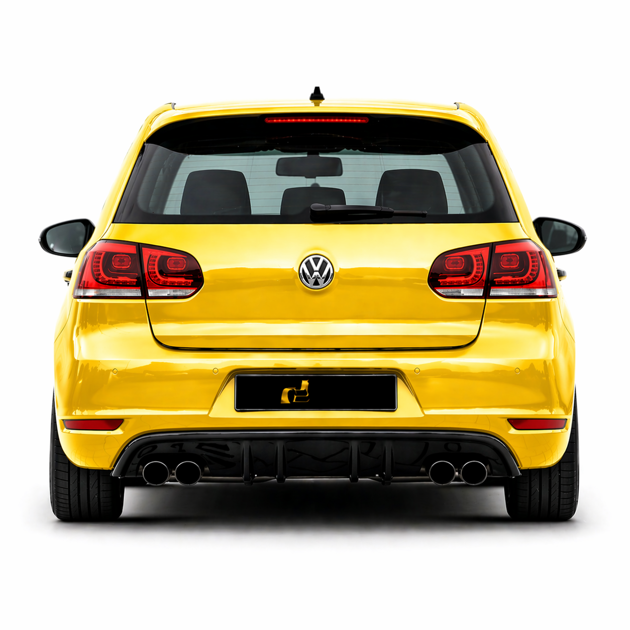 💕ART.0361 DIFFUSORE VW GOLF 6 MK6 2008-2012 LOOK RIEGER NERO  LUCIDO 💕