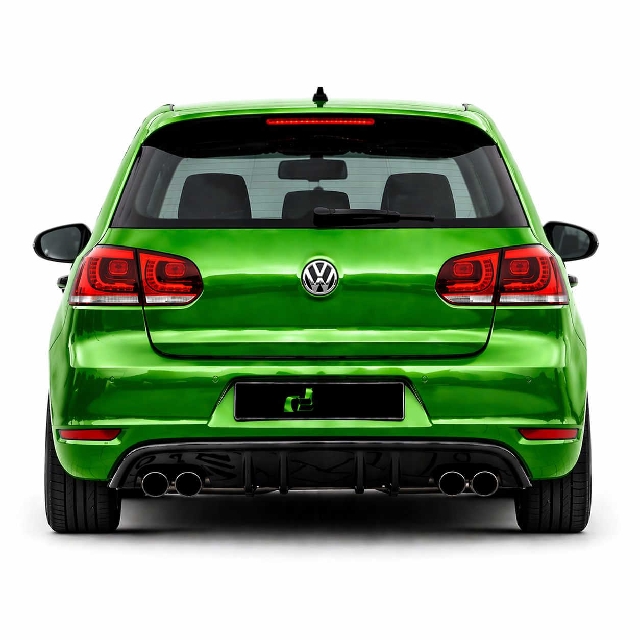 💕ART.0361 DIFFUSORE VW GOLF 6 MK6 2008-2012 LOOK RIEGER NERO  LUCIDO 💕