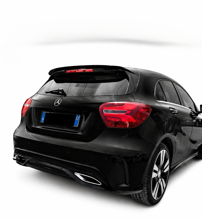 💕ART. 0501 SPOILER M.BENZ CLASSE A W176 2012-2018 NERO LUCIDO💕