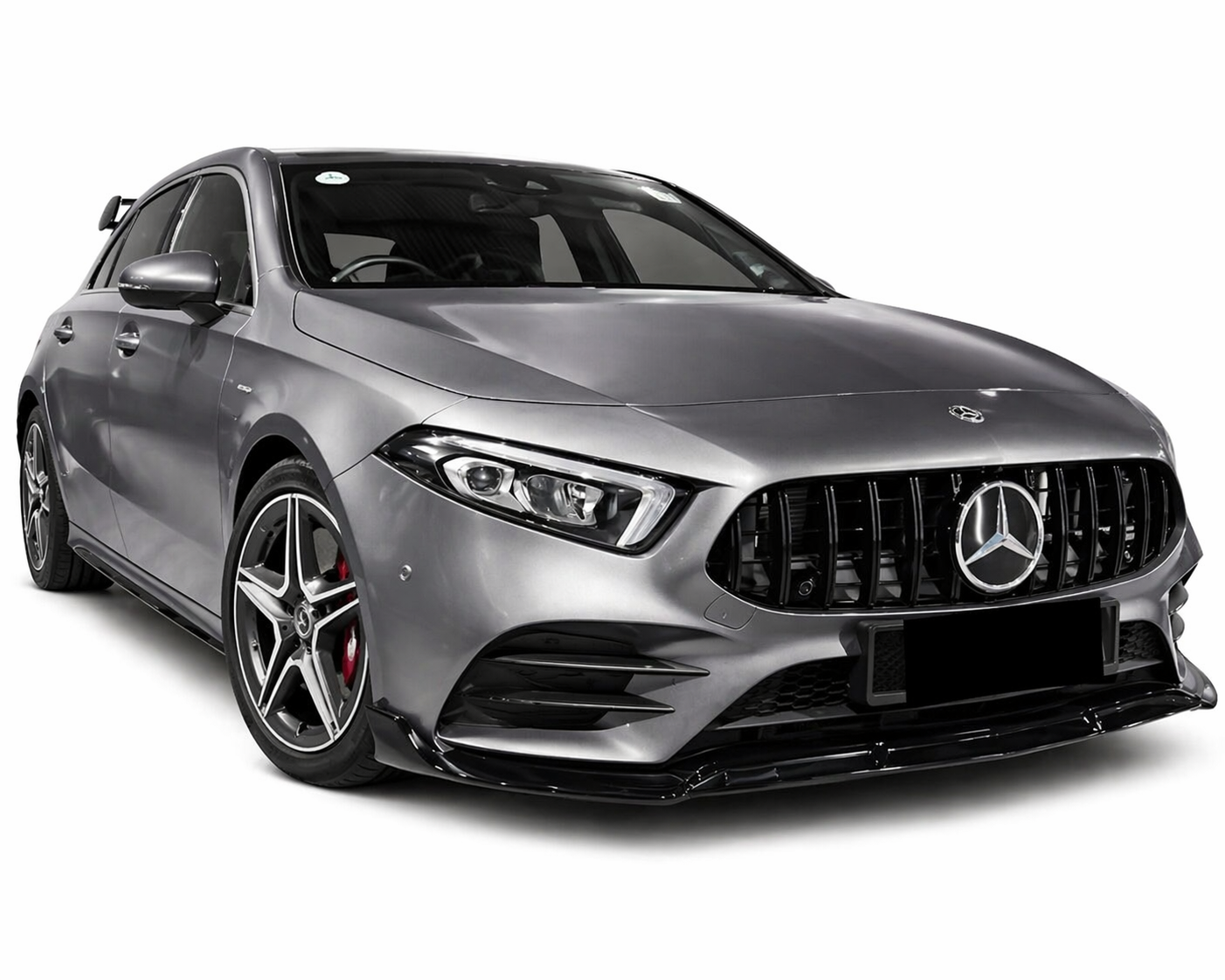 💕ART.0802 SPLITTER M.BENZ CLASSE A W177 AMG LOOK BRABUS NERO LUCIDO 3 PEZZI💕