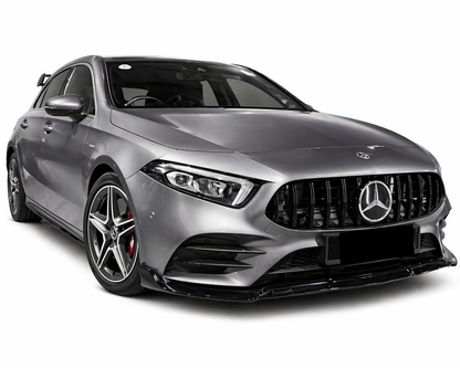 💕ART.0802 SPLITTER M.BENZ CLASSE A W177 AMG LOOK BRABUS NERO LUCIDO 3 PEZZI💕
