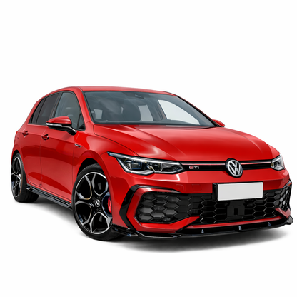 💕ART. 0264 SOTTO MINIGONNE VW GOLF 8 VIII 2019+ LOOK GTI NERO LUCIDO💕