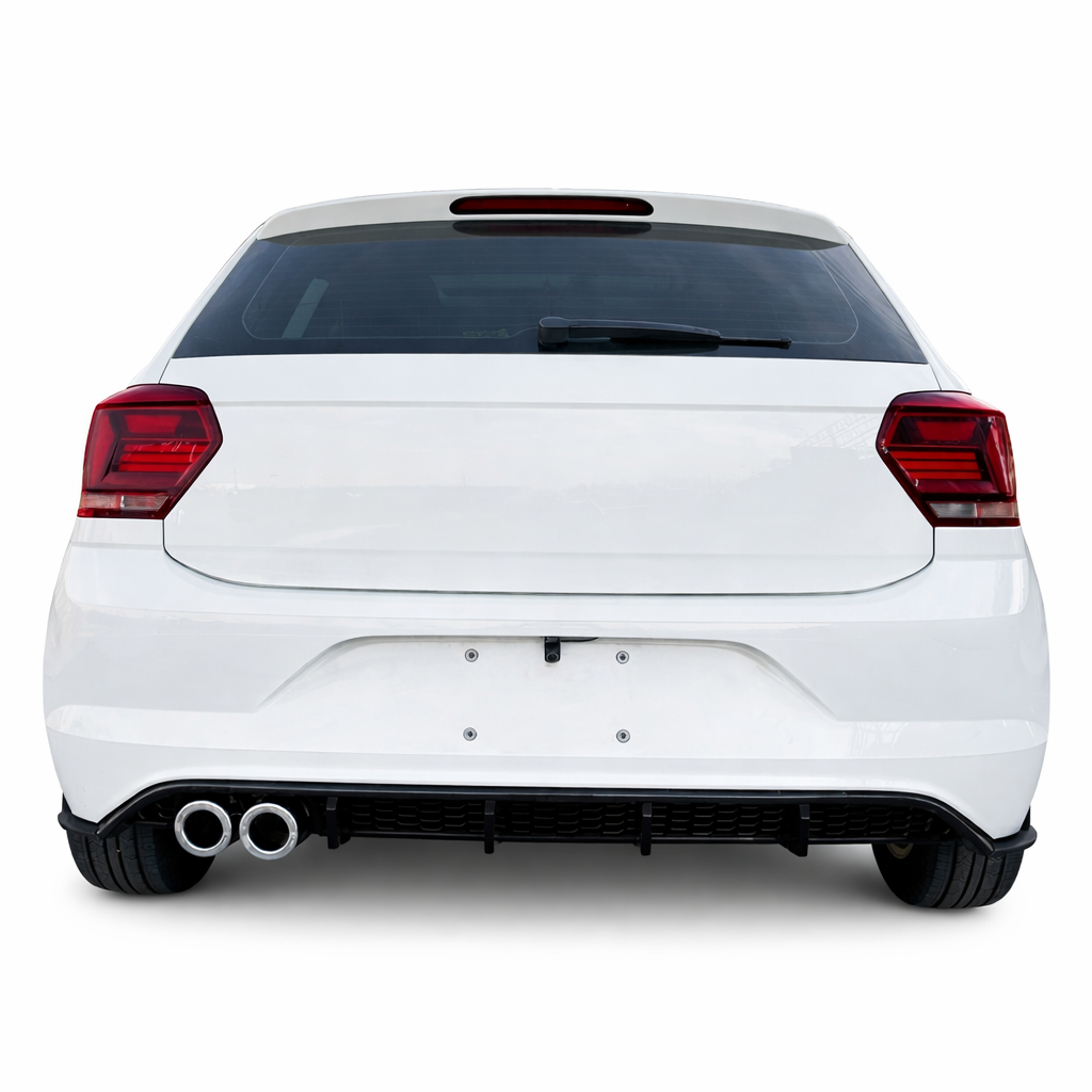 💕ART.9244 DIFFUSORE POLO AW1 18-24 LOOK GTI NERO LUCIDO CON TERMINALI CROMATI💕