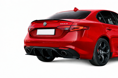 💕ART. 0232 SPOILER ALFA  ROMEO GIULIA NERO LUCIDO LOOK MAXTON💕