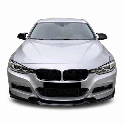 💕ART. 0670 SPLITTER BMW SERIE 3 F30 F31 Mtech LOOK MAD NERO LUCIDO💕