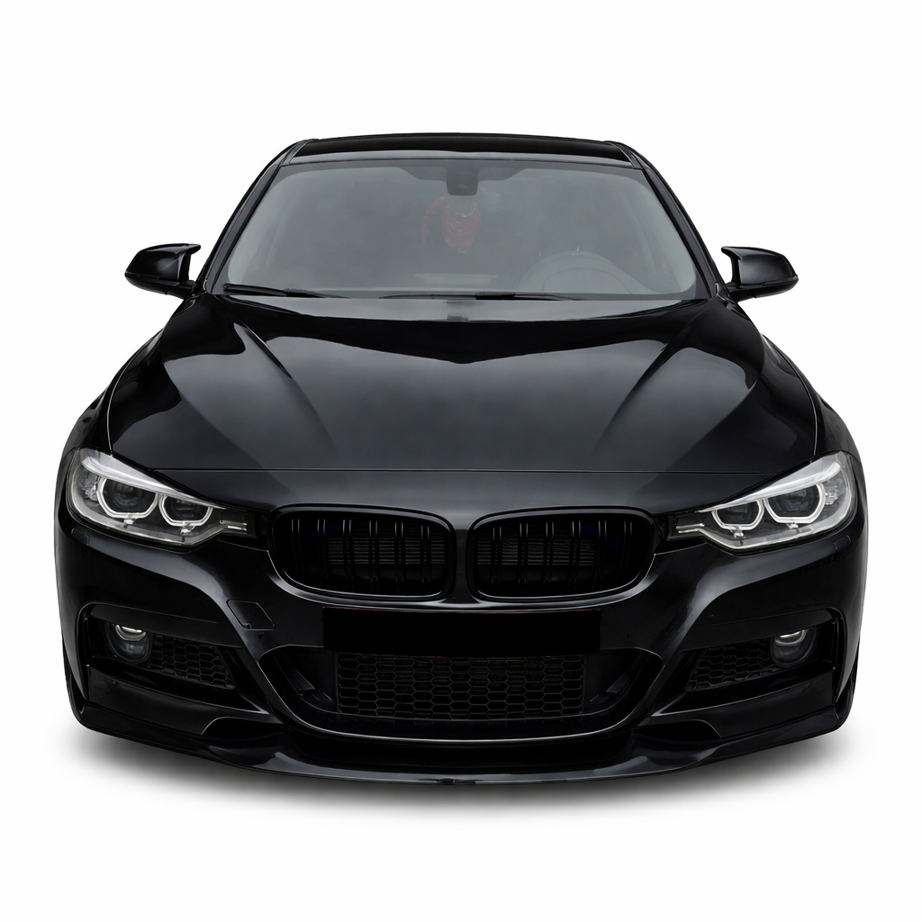 💕ART. 0670 SPLITTER BMW SERIE 3 F30 F31 Mtech LOOK MAD NERO LUCIDO💕