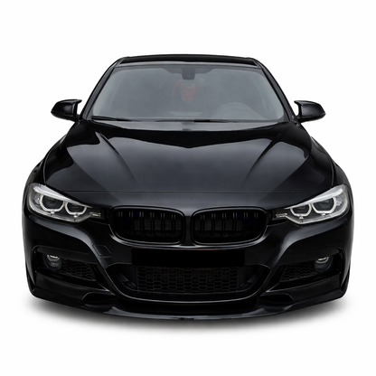 💕ART. 0670 SPLITTER BMW SERIE 3 F30 F31 Mtech LOOK MAD NERO LUCIDO💕