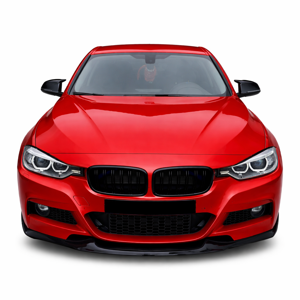 💕ART. 0670 SPLITTER BMW SERIE 3 F30 F31 Mtech LOOK MAD NERO LUCIDO💕